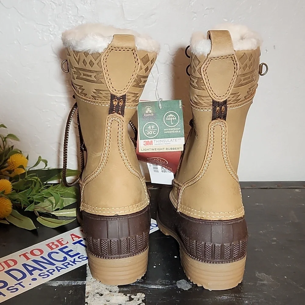 KAMIK Siennah Faux Fur Lined Waterproof Winter Boots 5